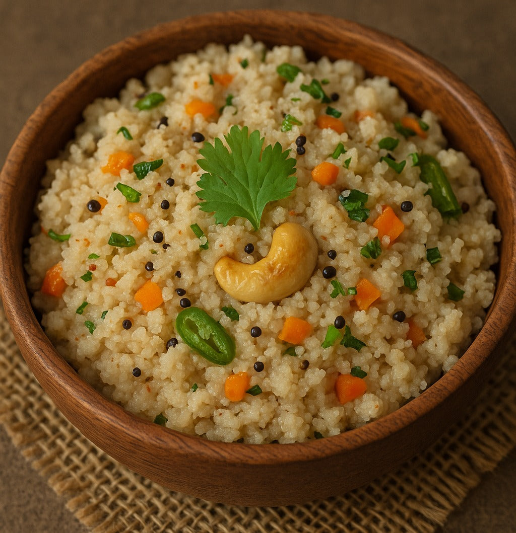 Gluten-Free Jowar Rava Upma (Millet Semolina Upma)