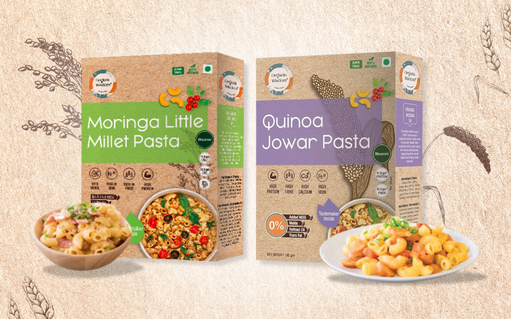 Moringa Little Millet & Quinoa Jowar Macaroni Pasta