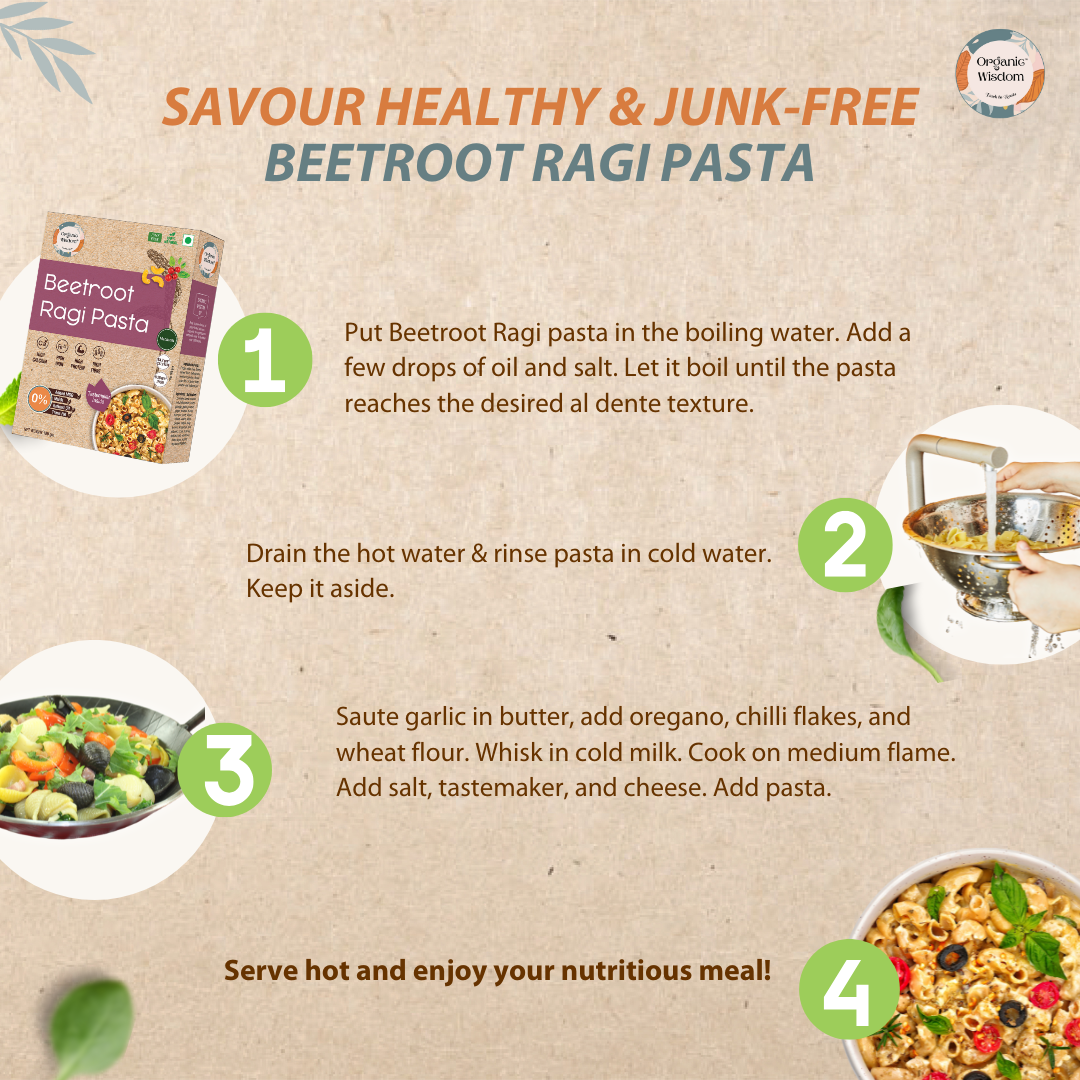 Beetroot Ragi Pasta