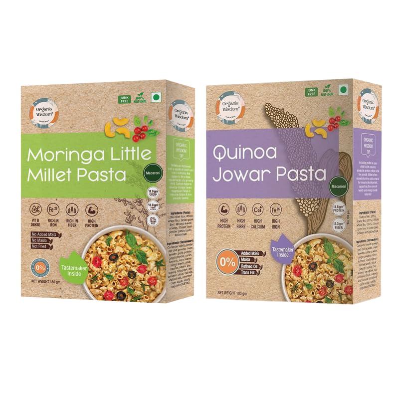 Moringa Little Millet & Quinoa Jowar Macaroni Pasta
