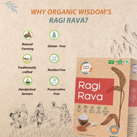 Add Ragi Rava to your diet for strong bones and better stamina.
