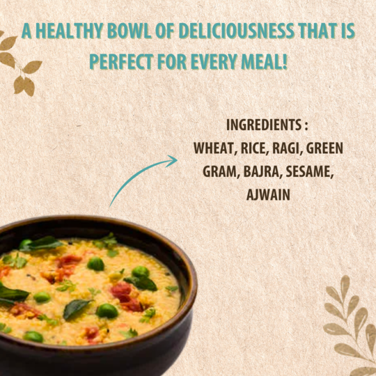 From toddlers to elders, Organic Wisdom Daliya suits every age and every plate.