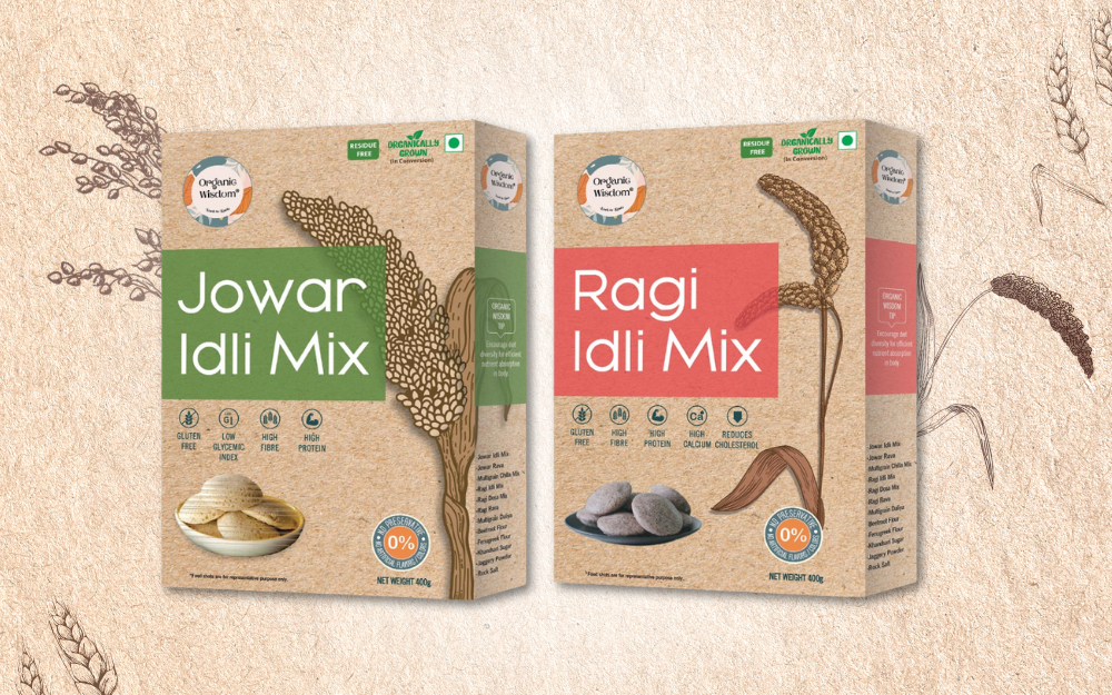 Jowar idli and Ragi idli Combos of millet idli