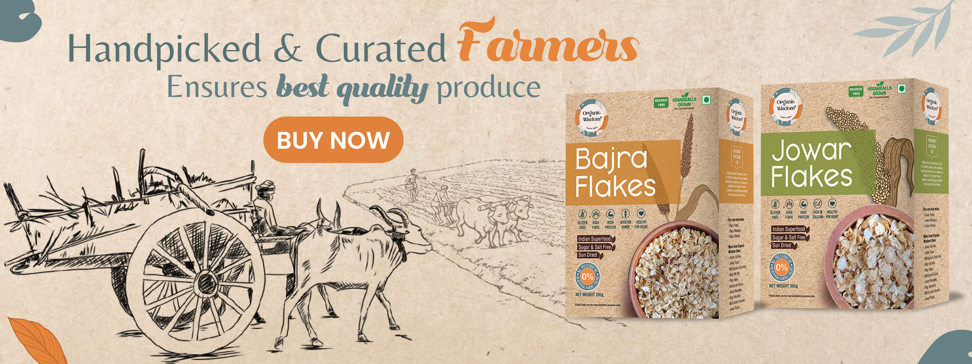 Best Quality Millet flakes by Organic Wisdom has Bajra flakes and Jowar flakes Combo