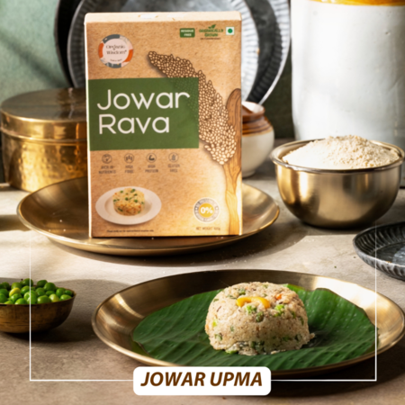 Meals prepared by millet Jowar rava like jowar upma is filled with iron and plant-based protein.