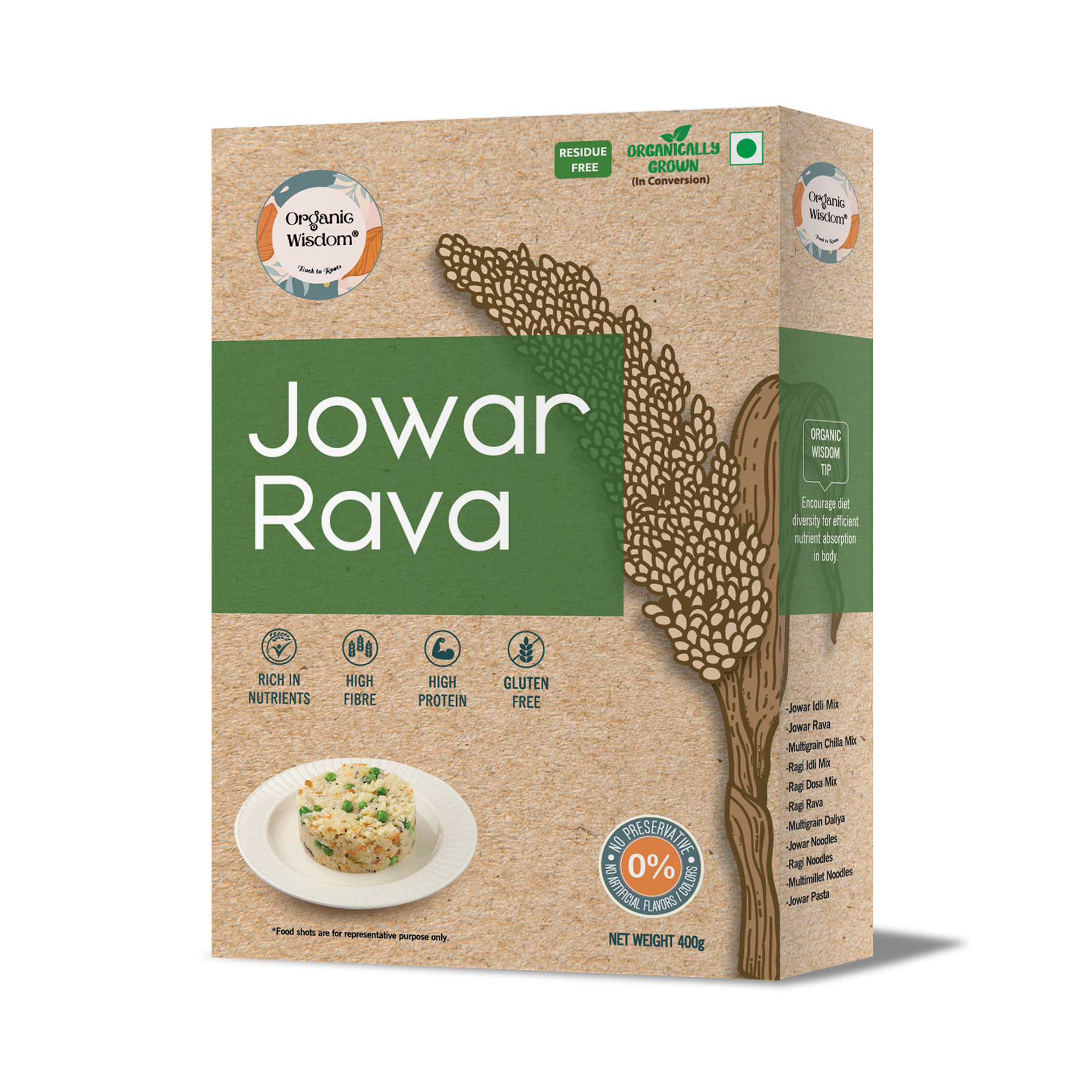 Power-packed Jowar Rava is rich in fiber, gluten-free, and perfect for healthy meals.