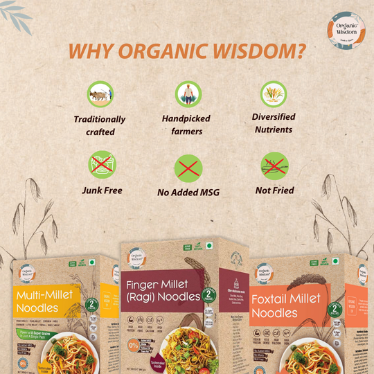 No refined flour, just wholesome millet power in three tasty forms.