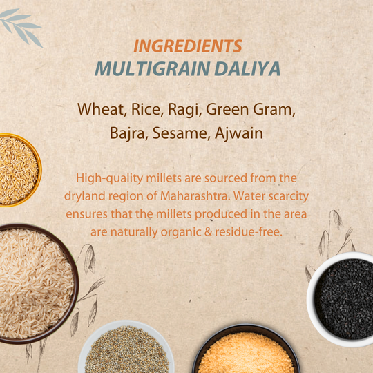 Organic wisdom Multigrain Daliya has super grains catered to give enriching diets