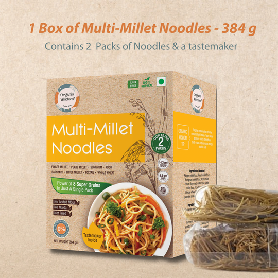 Healthy grains and nutrition packed multi millet noodle