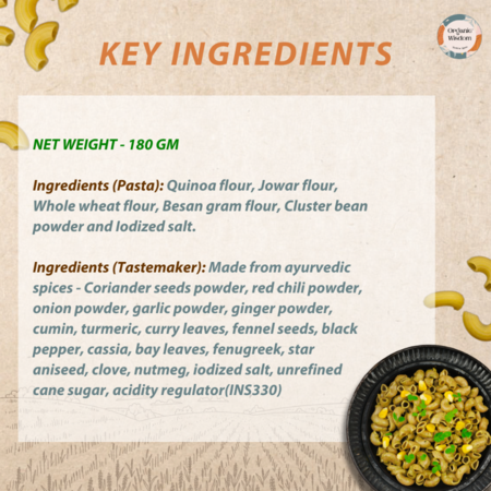 100% Organic Quinoa Jowar Pasta to meet your health goals