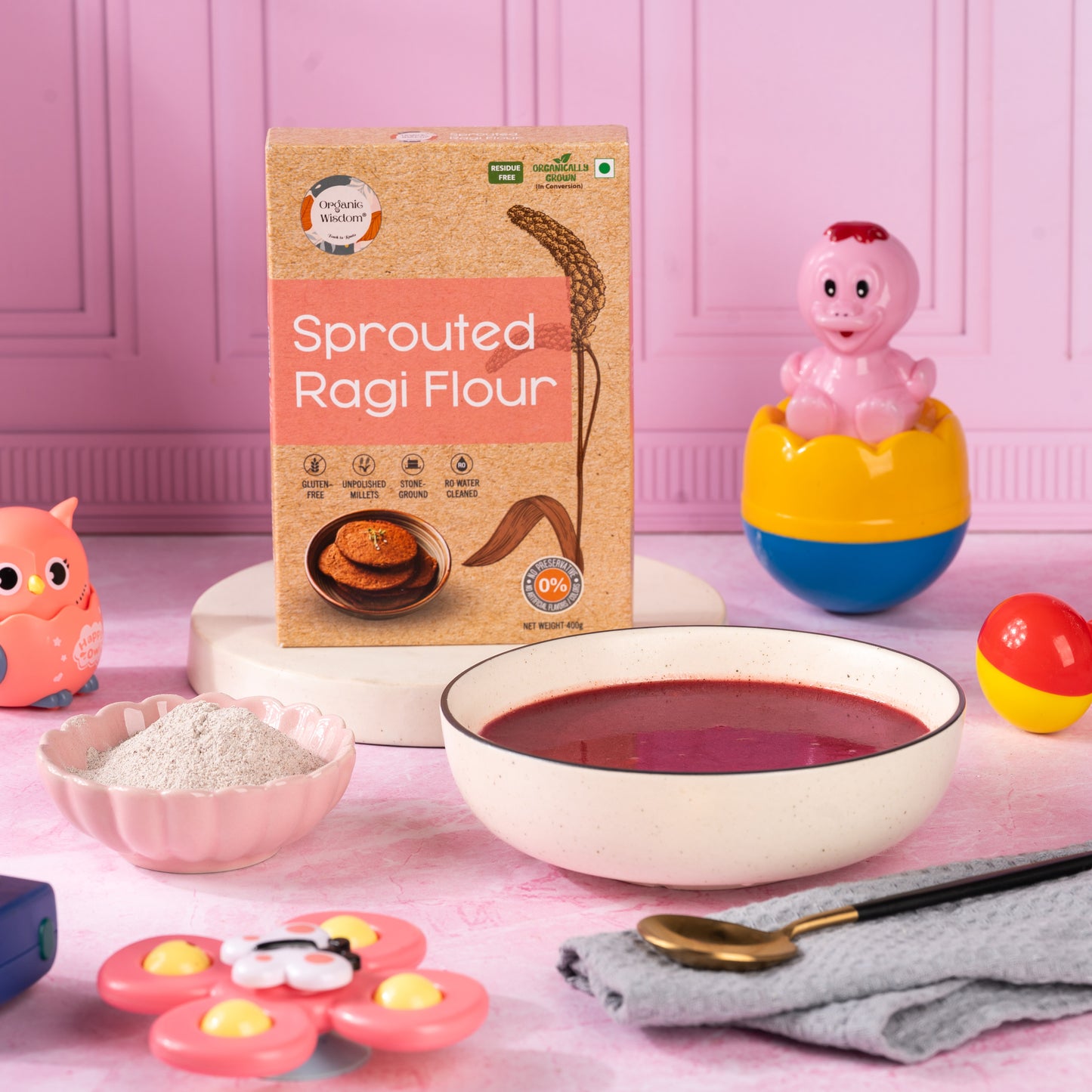 Sprouted Ragi & Jowar Flour