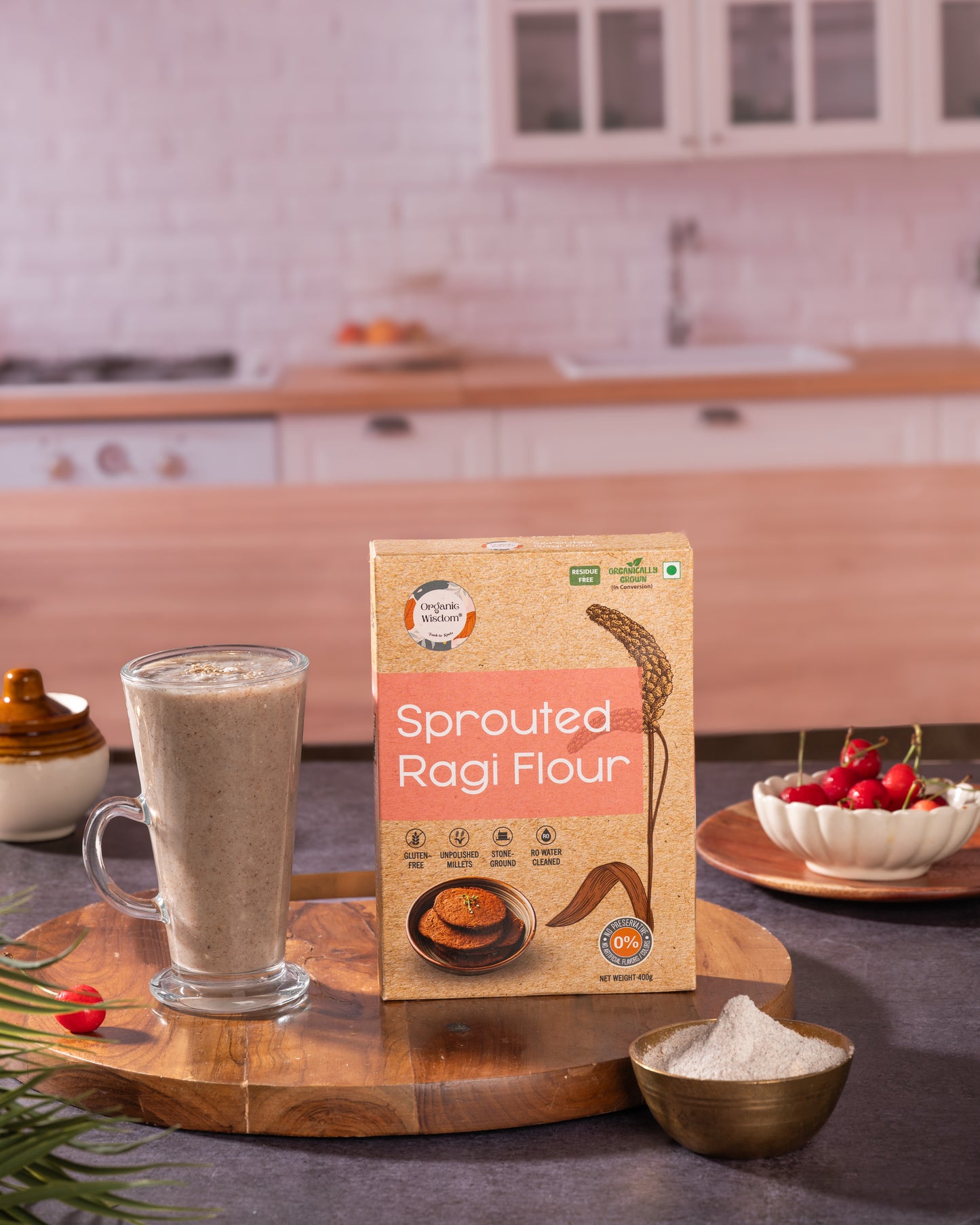 Sprouted Ragi & Jowar Flour
