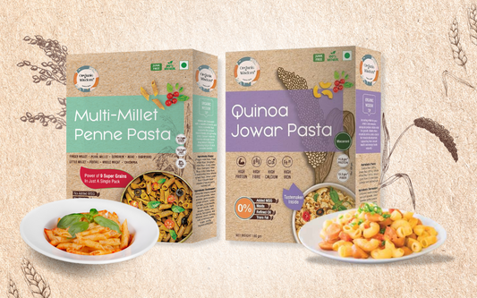 Double the nutrition with jowar millet pasta and multi millet pasta