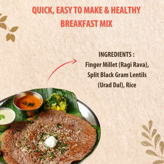 Ragi (Nachni) Dosa that fuels your body without refined flour.