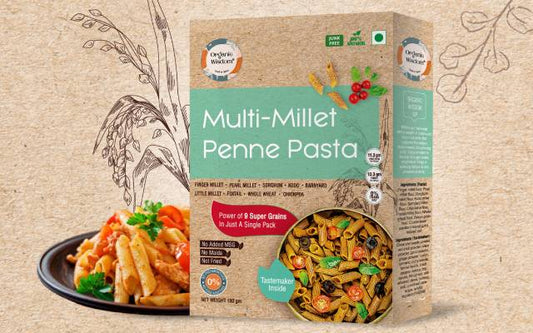 Upgrade your pasta meals with clean, millet-based penne