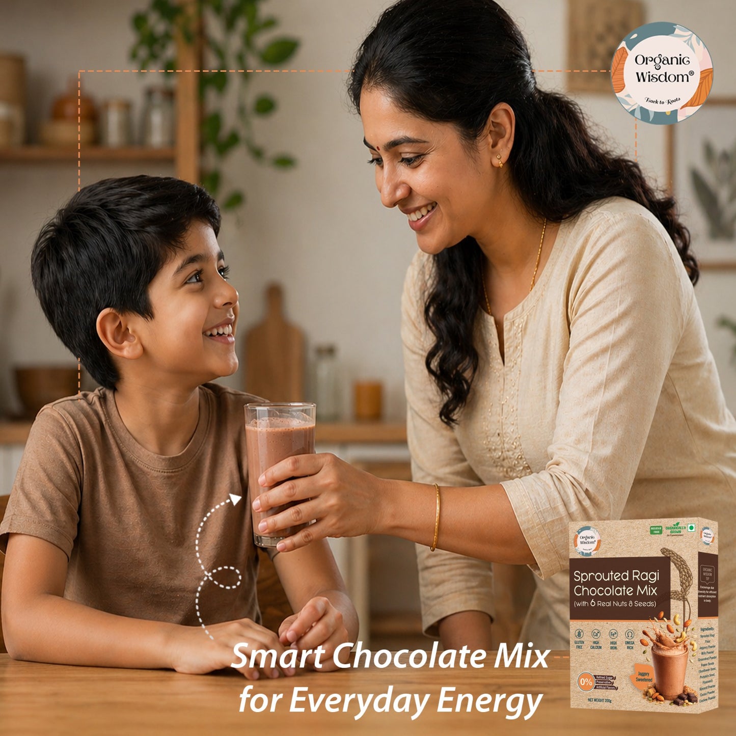Sprouted Ragi Chocolate Mix