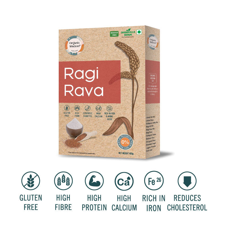 Organic Wisdom's Ragi Rava Benefits