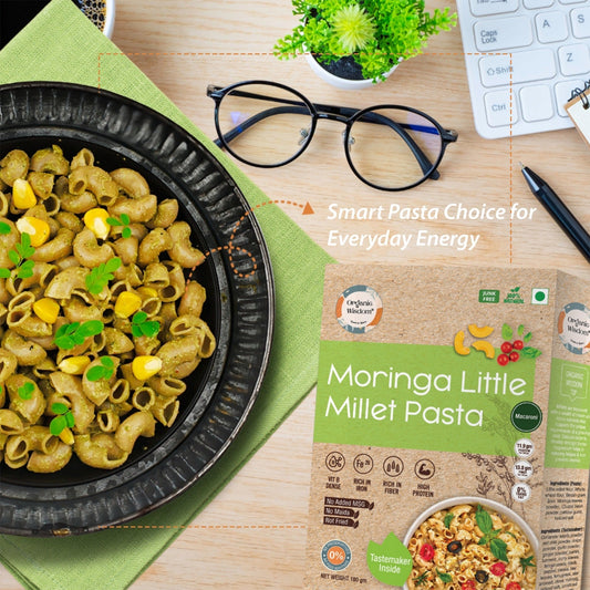 Moringa Little millet & Beetroot Ragi Macaroni Pasta Recipe