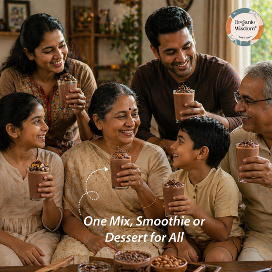 Sprouted Ragi Chocolate Mix Recipe