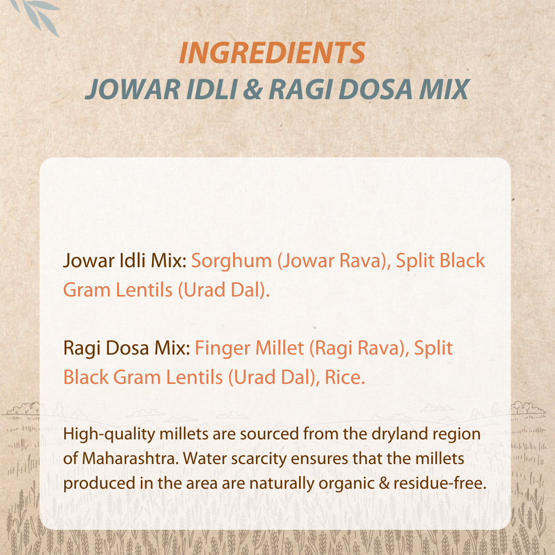 Jowar Idli & Ragi Dosa Mix