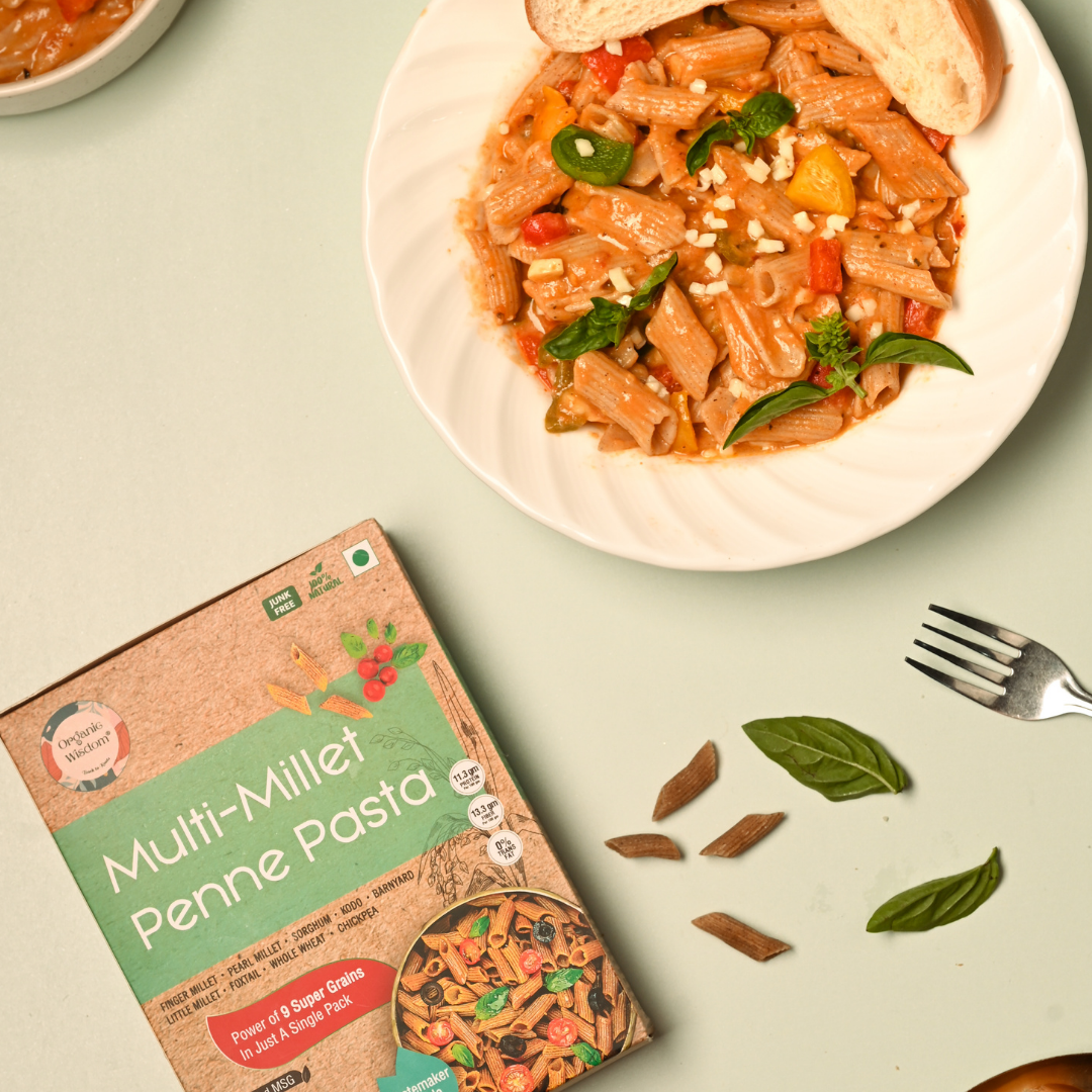 Multi Millet Penne & Quinoa Jowar Macaroni Pasta