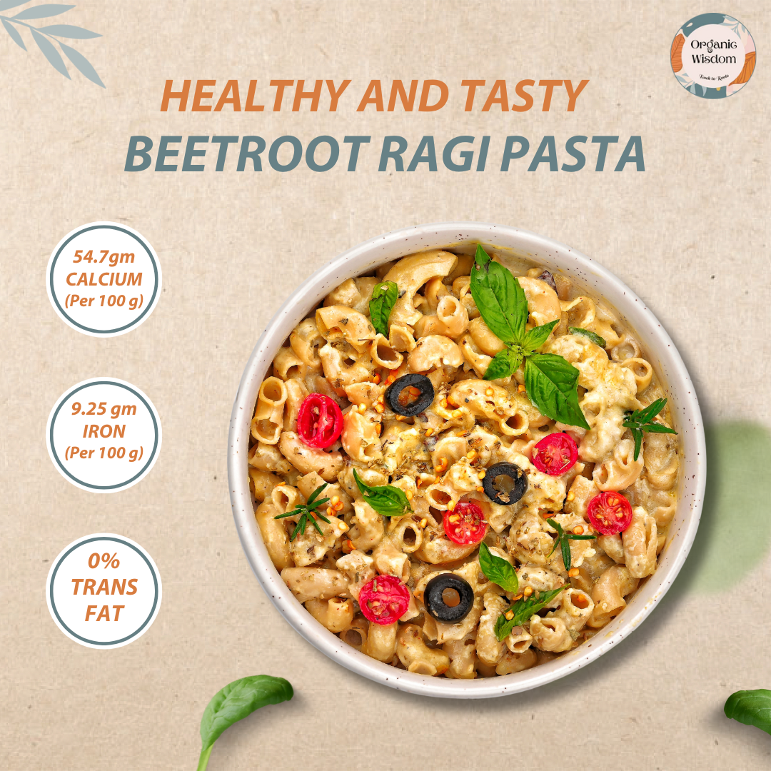 Beetroot Ragi Pasta