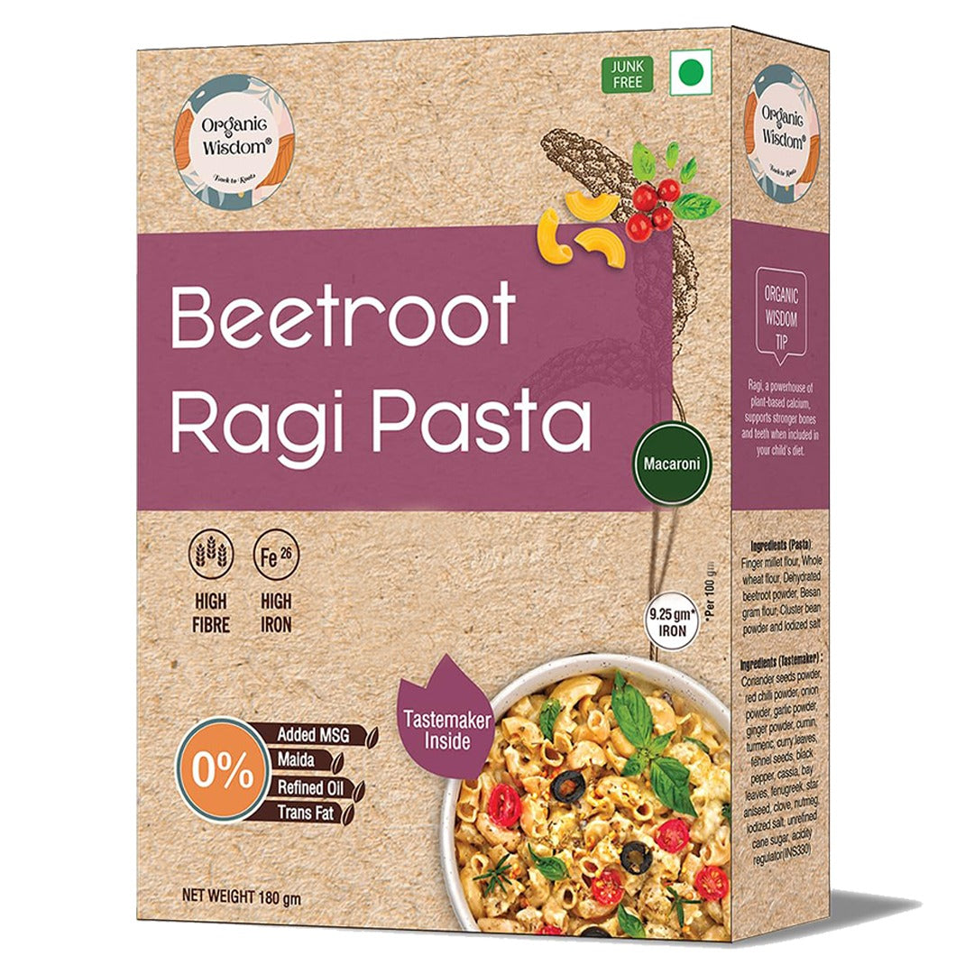 Beetroot Ragi Pasta