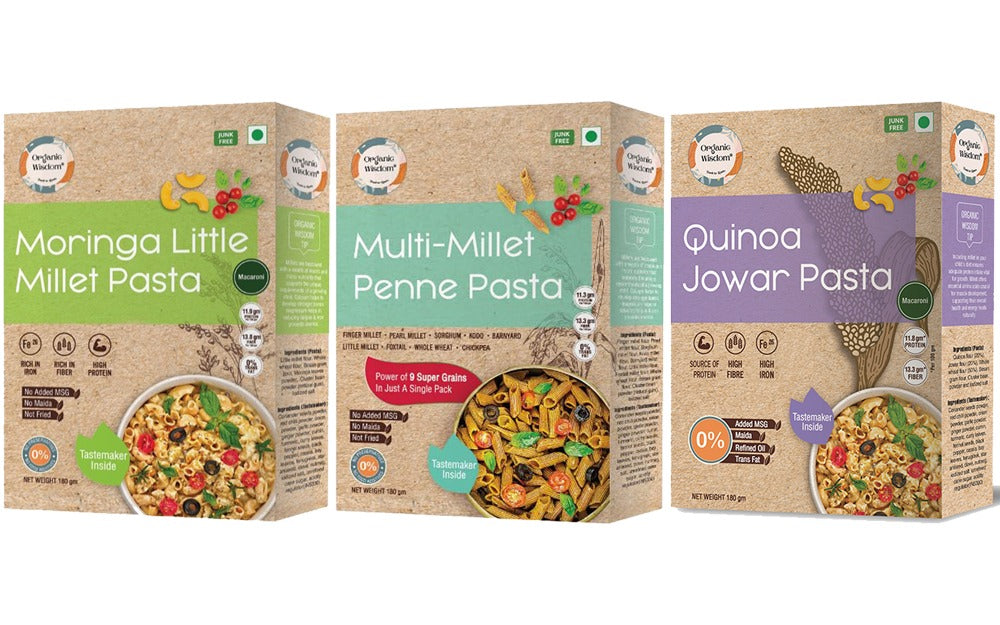 Millet Pasta Combo : Pack of 3