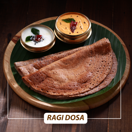 Crispy, healthy dosas made easy with The Organic Wisdom’s Ragi Dosa mix.