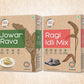 Jowar Rava and Ragi Idli Mix