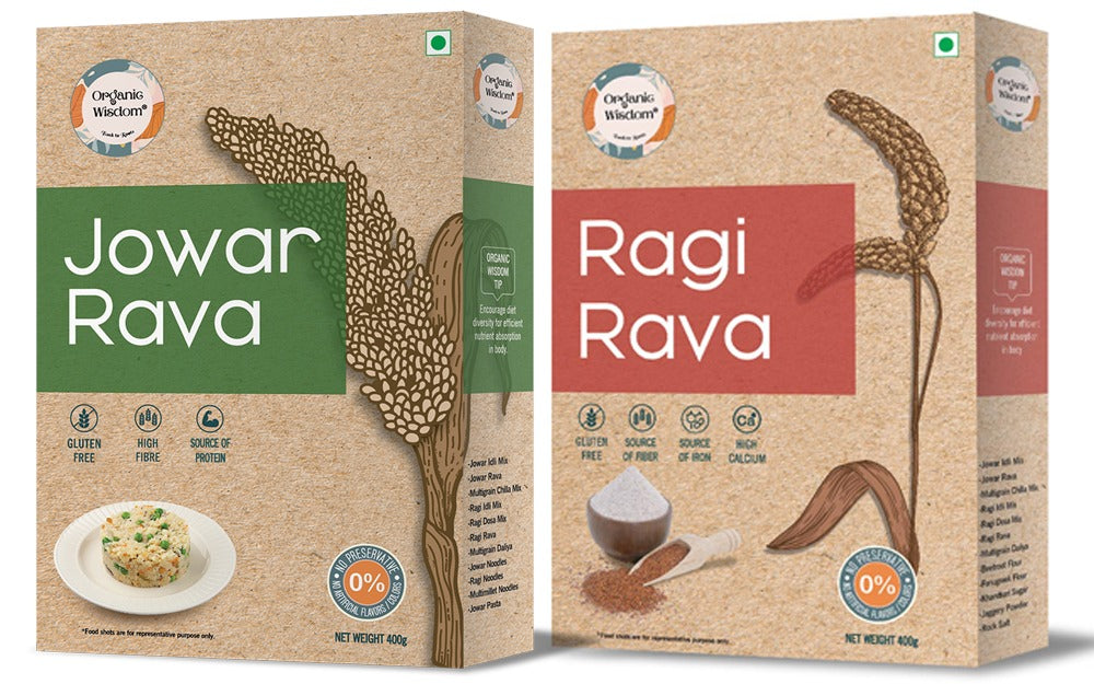 Jowar Rava and Ragi Rava