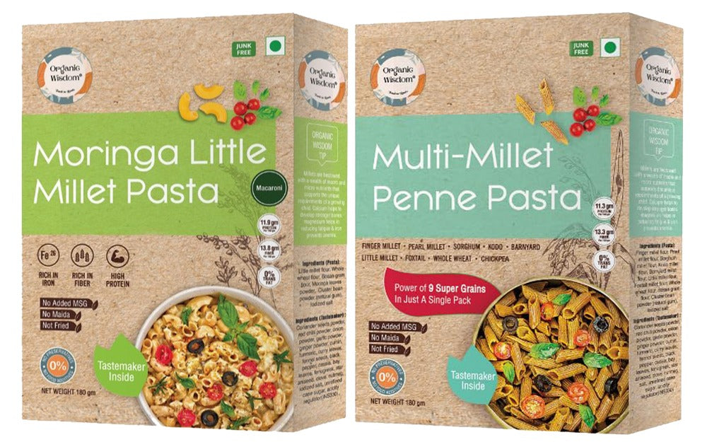Moringa Little Millet & Multi-millet Penne Pasta