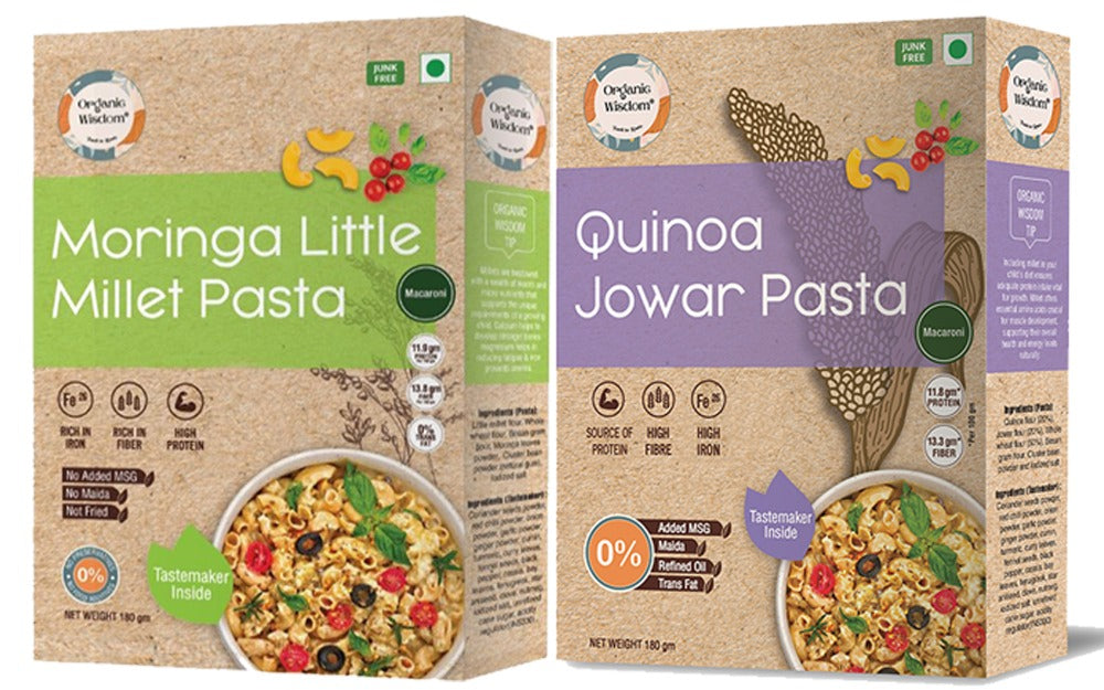 Moringa Little Millet & Quinoa Jowar Macaroni Pasta
