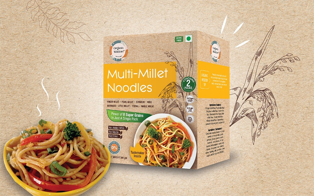 Multi-Millet Noodles — 7-Millet Blend with Whole Wheat, Maida-Free, No MSG
