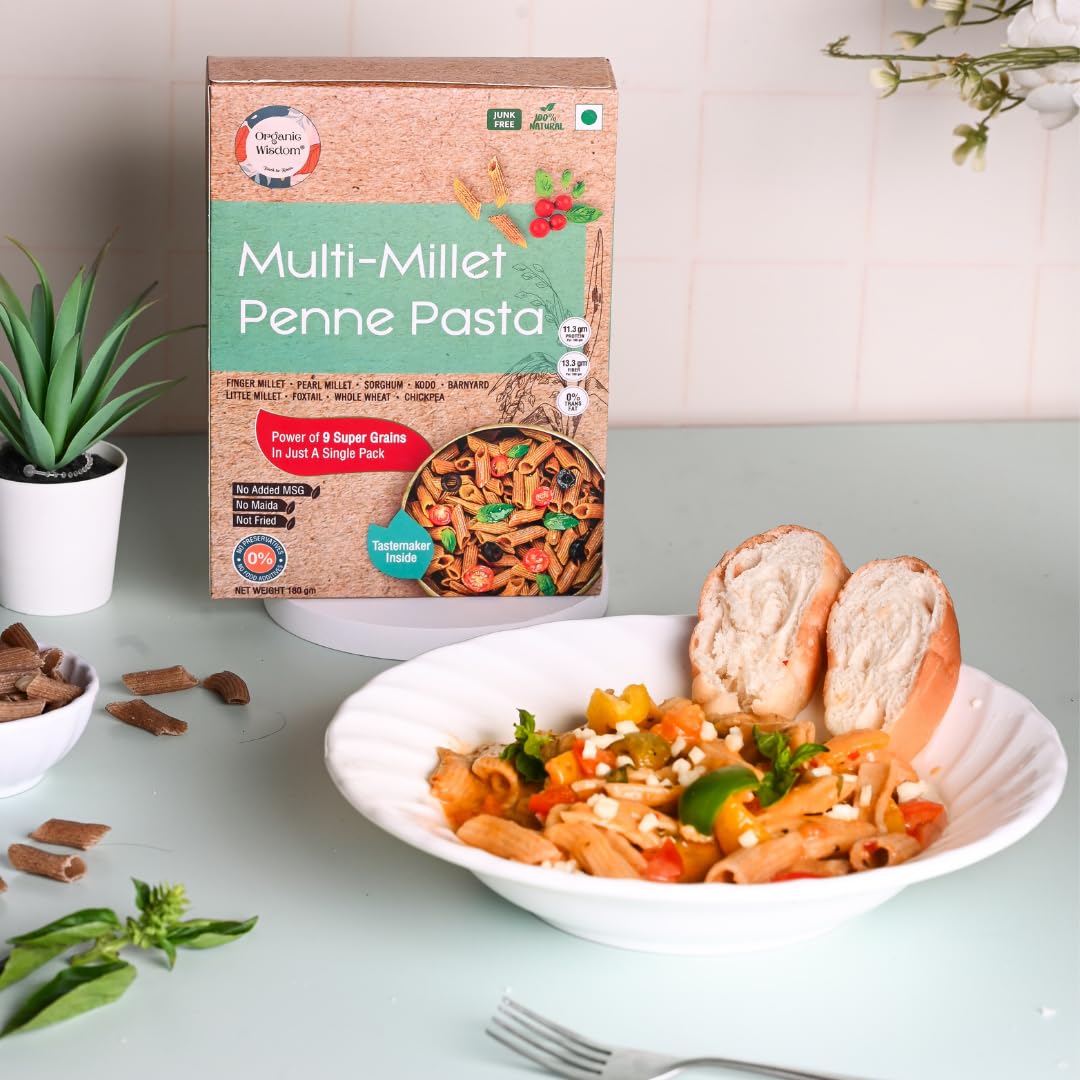 Millet Noodles & Pasta Combo Pack of 7 — 3 Millet Noodles + 4 Millet Pastas