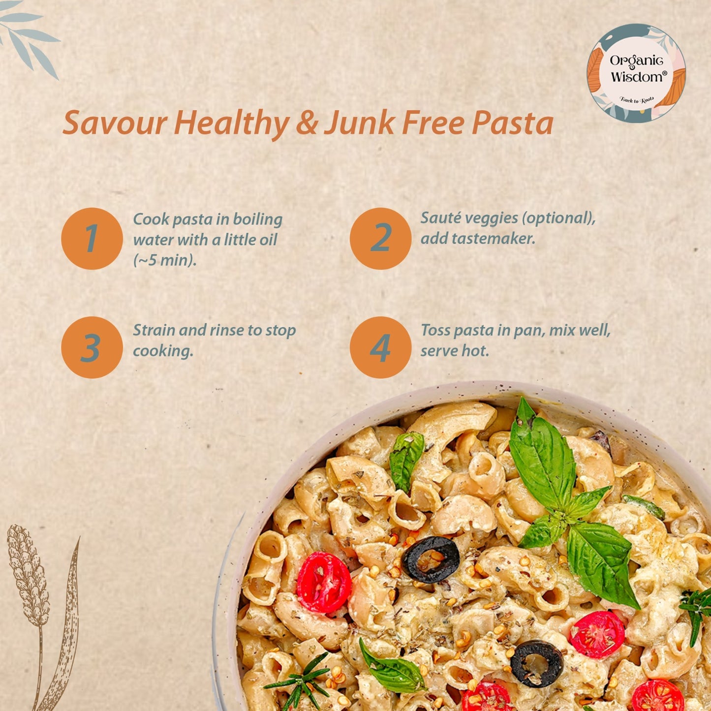Moringa Little millet & Beetroot Ragi Macaroni Pasta
