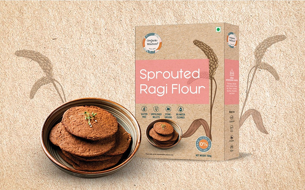 Sprouted Ragi Flour (Atta)