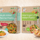 Fill your day with healthy food choices with Organic Wisdom's Multi millet penne pasta and Moringa little millet Pasta