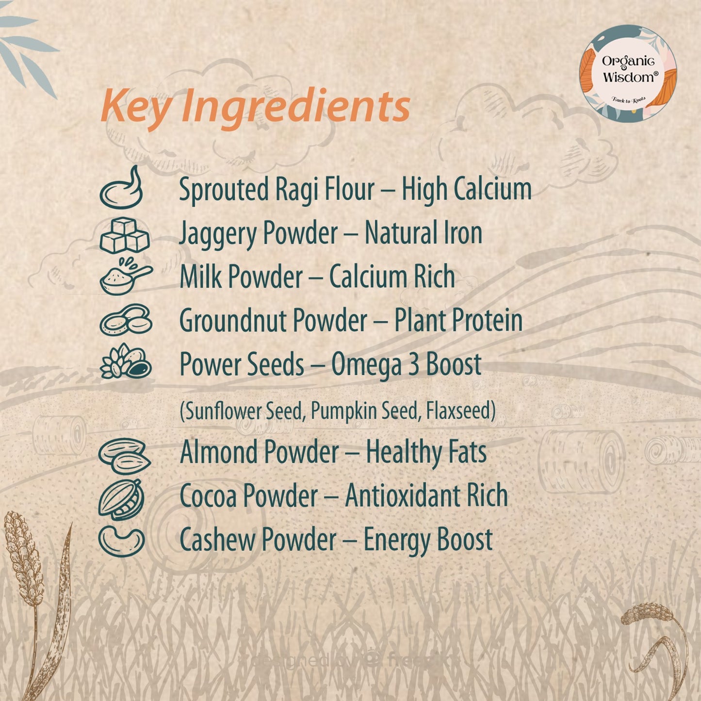 Sprouted Ragi Chocolate Mix