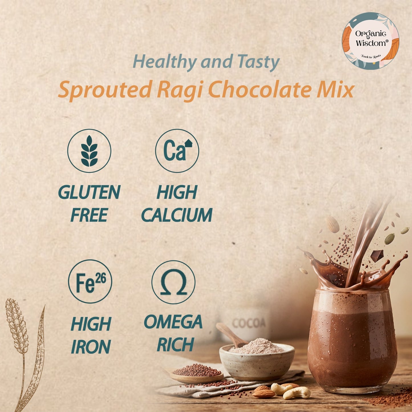 Sprouted Ragi Chocolate Mix
