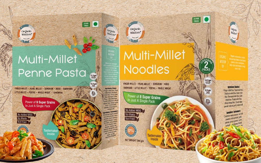 Multi-Millet Penne Pasta & Multi Millet Noodles