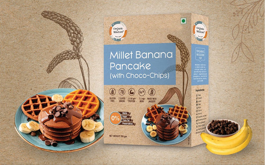 Millet Banana Pancake (With Choco-Chips)