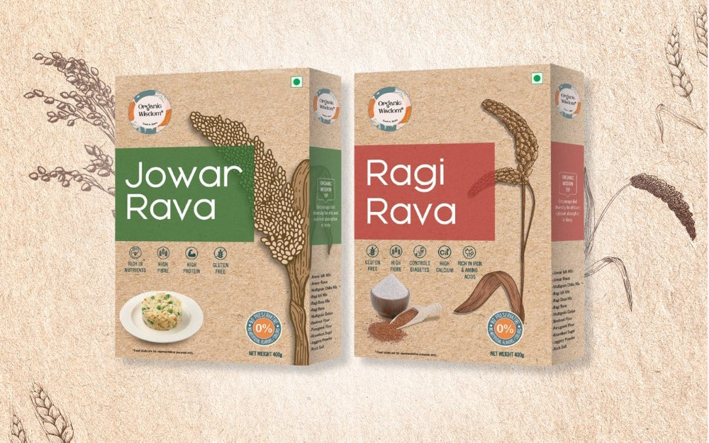 Jowar Rava and Ragi Rava