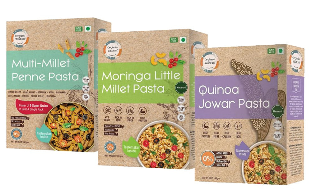 Millet Pasta Combo : Pack of 3