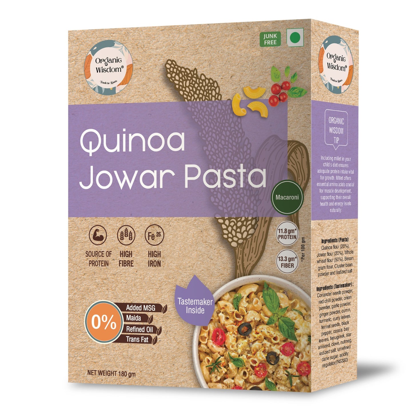 Quinoa Jowar Pasta