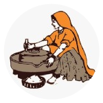 woman with chakki icon