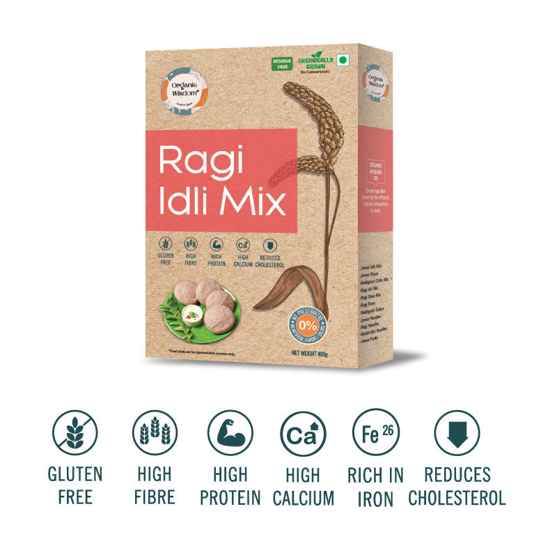 Organic Wisdom's Ragi Idli Mix