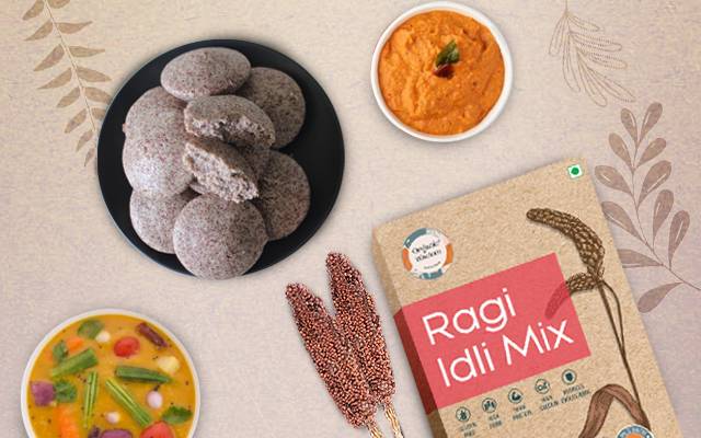 Organic Wisdom's Ragi Idli Mix